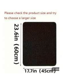 1片装大号双层猫砂垫，EVA防滑防水防漏猫砂垫，易清洁防溅猫砂垫，猫咪用品 - 黑色 - 查看 15