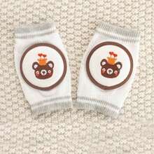 Miếng bảo vệ đầu gối thêu màu trắng tinh khôi cho trẻ em, dụng cụ bảo hộ thể thao unisex, miếng bảo vệ khuỷu tay bằng xốp chống ngã, miếng bảo vệ đầu gối dạng lưới cho bé tập bò. - Nhiều màu - Xem 23