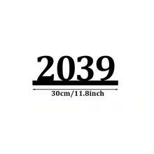Available In 6 Sizes! Custom Metal Doorplates, Housewarming Gifts, Address Plates, House Numbers, Made Of Solid Metal. Curb Appeal - Black - View 14