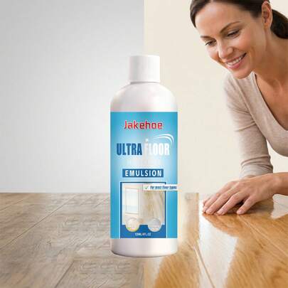 Wood Floor Polish Liquid, Furniture Cleaning And Polishing Repair Solution To Restore Shine, Prevent Cracking For Home Use. Effectively Polishes And Brightens Wood Floors And Furniture, Restoring Natural Luster.