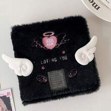 1本A7可爱天使活页收纳册，便携式Kpop偶像卡片照片卡册，迷你收藏整理本，追星和日常文具收纳的完美之选，返校季必备 - 天使相簿 - 查看 15