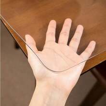 1.5mm Clear PVC Tablecloth Vinyl Oilcloth Waterproof Fabric Table Protector - Transparent - View 5