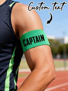 个性化弹力运动头带，可印制球队标志和名称，适合成人和儿童足球队队长佩戴 - 多色 - 查看 3