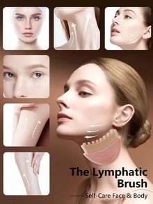 1支粉色淋巴按摩刷。适用于面部、下巴和下颌线淋巴按摩塑形。符合人体工学设计，精准贴合肌肤，有效缓解疲劳。配有收纳盒。便携式美容工具（持续使用效果更佳）。关键词：美容、护肤、水疗、自我护理、护肤工具、面部护理、美容师用品、按摩、面部按摩工具、面部滚轮。 - 彩色 - 查看 6