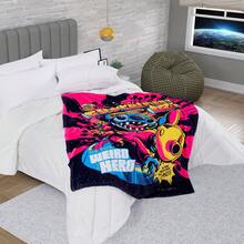 PROVIDENCIA Disney Stitch Galaxy Blanket - Hot Pink - View 2
