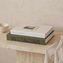 2pcs/Set Decorative Faux Books, Enhance The Decor Of Your Coffee Table, Bookshelf Or Fireplace Mantel - Elegant Imitation Books, Suitable For Modern Home Decor, Room Aesthetics Ornamental Fake Books - Green Watermelon - View 6