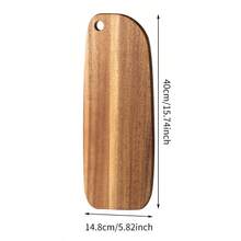 1pc Wooden Pizza Board With Handle, Rosewood Steak Cutting Board, Restaurant Fruit Bread Tray Chopping Board - View 19