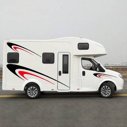 Car Body Graphics Side Door Large Vinyl Decals Sticker Exterior Accessories For Camper RV Trailer Motorhome Campervans Truck