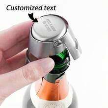 Personalized Champagne Bottle Stoppers Custom Engagement Bottle Stoppers Engraved Wedding Bottle Stoppers Stainless Steel Champagne Bottle Stoppers Engagement Gifts Wedding Gifts Anniversary Gifts Housewarming Gifts - Multicolor - View 1