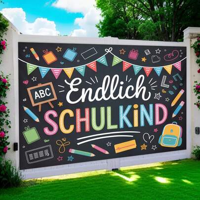 1 Piece Of Primary School Graduation Background Cloth With Books, Pencils, And A Bachelor's Cap Design - Photography Booth Banner, Suitable For School Celebrations, Birthday Parties, Outdoor Activities - Durable Polyester Fabric, Bright Colors, Graduation Party Decoration. Various Styles And Sizes Are Available For Selection.