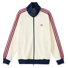 Adidas Men's Jacket/Outerwear TRACK TOP M Waffle Texture Knit Jacket 2026 Spring/Autumn Comfortable Everyday Casual Jacket Outerwear KY5769 - Milky - View 1