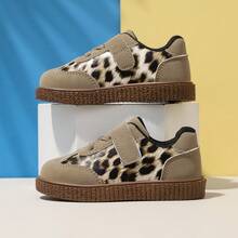 1双新款软底防滑平底鞋，豹纹轻便耐穿休闲鞋，适合幼儿男女童 - 駝色 - 查看 11