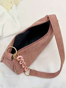 Custom Embellished Name/Text Shoulder Handbag – Personalized Embroidery Gift Bag For Women, Girlfriend, Mom | Lightweight Zipper Closure Fabric Bag With Custom Text - Multicolor - View 9