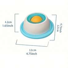 宠物舔食垫酸奶舔盘慢食碗，适用于猫狗 - 蓝白互动零食碗，促进牙齿健康和精神刺激，耐用塑料材质，宠物舔食垫，宠物零食时间，趣味宠物设计，表面光滑 - 均碼 - 查看 10