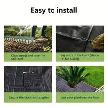 1 Piece Of Highly Breathable Barrier Fabric, Suitable For Agricultural Covering, Lawn And Garden Weeding, Effectively Inhibits Growth. - A - View 7