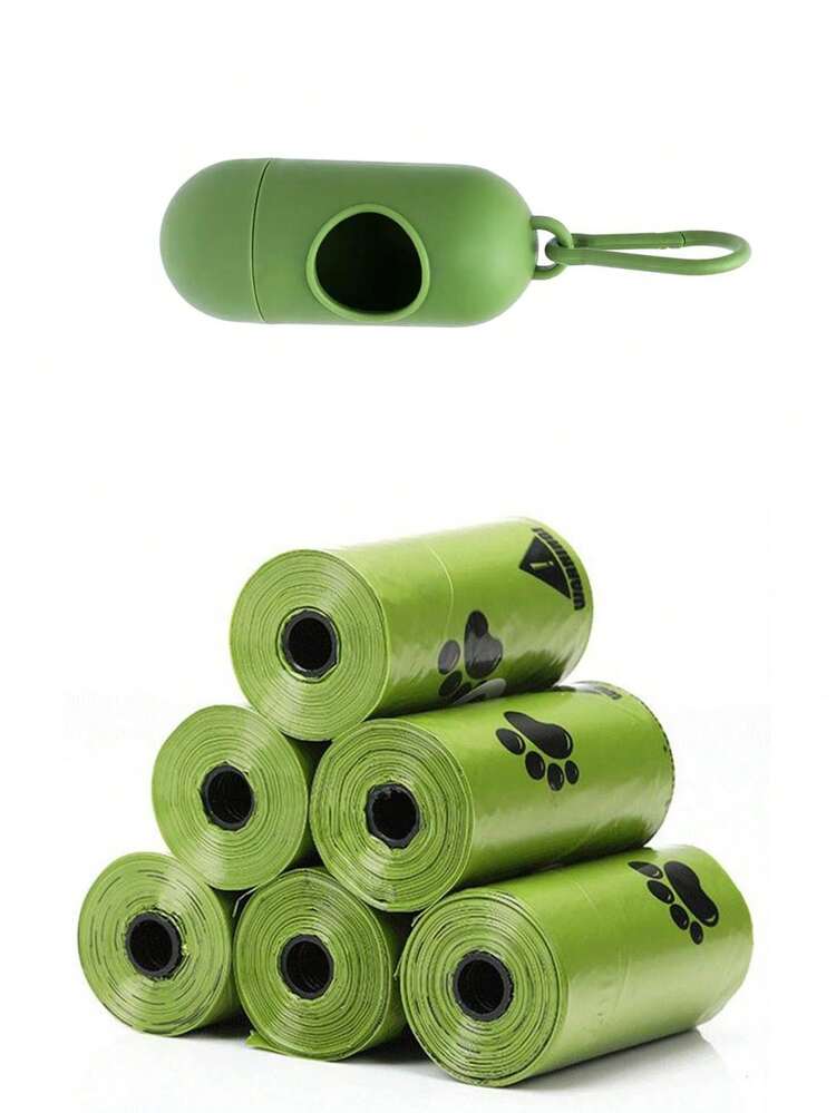 4/6 Rolls Pet Waste Bags With Dispenser, Portable Pet Waste Refill Rolls Durable Leak-Proof Pet Waste Bags, Pet Cleaning Supplies, Dog Poop Bags, Suitable For Pet Cleaning And Outdoor Use - View 11