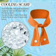 Cooling Ice Neck Gaiter, Ice Scarf, Sweat Towel, Outdoor Ice Headband, Ideal For Hiking And Camping In Hot Summer - Multicolor - View 10