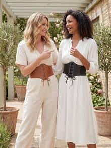 1条弹力紧身胸罩腰带，适合造型搭配 - 彩色 - 查看 2