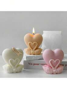 Heart Swan DIY Handmade Plaster Aromatherapy Silicone Mold, Multi-Purpose - White - View 4