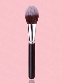 1pc Soft Non-Irritating Blush Brush, Powder Brush, Contour Brush, Multi-Functional Makeup Brush For Beginners, Natural Makeup Application - Black - View 3