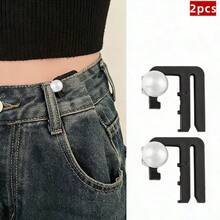 2/3/4/5/6/8pcs Fashion Denim Waist Cincher Buckles, No Sewing No Punching Quick Waist Adjustable Buckle, Suitable For Fixing Waistband Of Jeans, Shirt Cuffs, Multi-Purpose Decorative Clips, Various Styles, Fashionable And Elegant Waist Accessory - Style - View 20