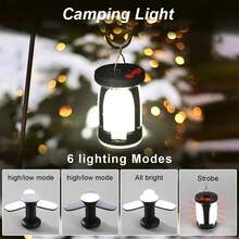 Solar Powered Outdoor Foldable Wall Light, USB Rechargeable Camping Lantern, Home Lighting, Emergency Lamp, Portable Bright Light - Hand Lantern - View 5
