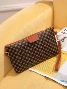 Retro Floral Polka Dot Pattern Women Clutch Handbag Shoulder Crossbody Bag - Multicolor - View 5