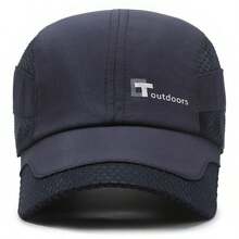 1 pieza Gorra de béisbol de malla transpirable y ligera, sombrero casual de secado rápido para exteriores, adecuado para primavera, verano y otoño, playa, vacaciones - A - Ver 2