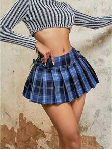 Women Skirts - Blue - View 3