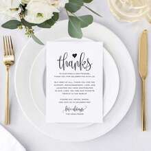 50 Stücke Hochzeitsparty Dinner Tisch Dankeskarten, Dinner Tisch Dekoration, Empfang, Bridal-Shower Dankeskarten, Postkarten, Hochzeitszeremonie, Party, Feier oder Sonderereignis Karten, Weihnachten - Verschiedenfarbig - Übersicht 10