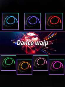 Rechargeable LED Fiber Optic Wand, Suitable For Music Festivals, Parties, Dances, Bachelorette Parties, Available In Multiple Lengths, Pixel Flow Color Changing Fiber Optic Whip, 360° Rotation, USB Rechargeable Colorful Illuminating Whip - Fiber Optic Whip - View 5