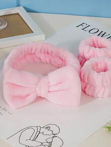 40PCS Pink Makeup Brush Set With Beauty Sponges, Headband & Cleansing Tools - Travel-Friendly Beauty Kit For Women - Pink - View 4