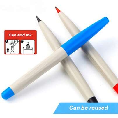 OBOVAY قلم رصاص للرسم 1.0 مم، قلم رسم للخطوط، قلم تحديد، قلم سريع الجفاف محايد، قابل لإعادة التعبئة، مناسب للتوقيع والتحديد والرسم والتدقيق، مناسب للاستخدام المنزلي والمدرسي والمكتبي، 2 قطعة/3 قطع