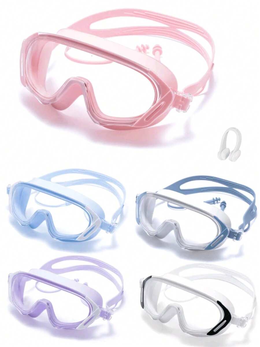 Adult Swimming Goggles, Ultra-Clear Anti-Fog Anti-UV, Suitable For Various Swimming Activities - Multicolor - View 1