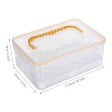 BESTYASH Caja Para Copas De Vino Con Asa PortáTil a Prueba De Polvo Organizador De Cristalería Para Hogar Bar Reuniones Familiares Y Fiestas 10.74X7.48X4.33 Pulgadas - como en la foto - Ver 5
