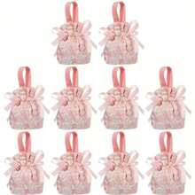 1/3/5-Piece Elegant Candy Bags, Perfect For Weddings, Simple Design Candy Bags, Premium Party Candy Bags, Luxury Fabric Bags - View 7