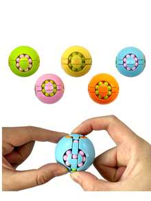 2pcs/4pcs/6pcs/8pcs Random Delivery Toy, Hamburger Shaped Puzzle Cube - Multicolor - View 16