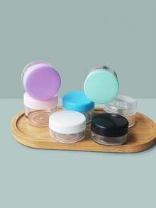 20pcs Round Plastic Cosmetic Containers With Lids, Suitable For Liquids, Lotions, Samples, 20ml/0.7oz Capacity - Clear - View 6
