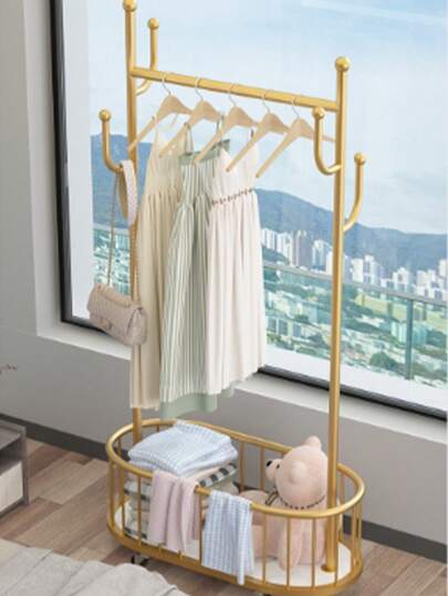 Porte-vêtements sur pied minimaliste, Porte-vêtements de rangement pour chambre à coucher, Porte-vêtements mural, Porte-vêtements pour la maison, Porte-manteau de luxe pour chambre à coucher, Porte-vêtements, Porte-manteau sur pied, Porte-vêtements pour chambre à coucher, Porte-vêtements de rangement pour le côté du lit, Porte-vêtements portable minimaliste