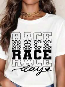 Estilo Dinámico Automotriz |   Camiseta cómoda de algodón, diseño clásico de carreras perfecto para el verano. - Negro - Ver 7