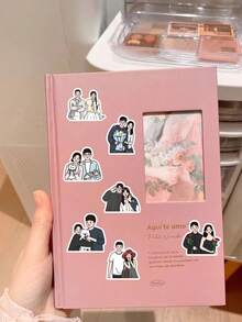 63张情侣日常生活贴纸，简约插画风格，柔和色调，记录浪漫瞬间，适用于爱情日记、剪贴簿、笔记本电脑、手机壳及情侣礼物。剪贴簿用品文具趣味贴纸，Kindle适用。 - CP - 查看 2