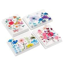 8张（含信封）花卉图案空白卡片套装 - 彩繪花卉賀卡 - 查看 3