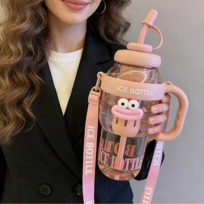 大容量保温杯，外观精美，女性最爱的多巴胺助推器，色彩缤纷，容量超大，配有柔软硅胶吸管，可泡茶，可直接饮用。