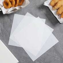 50/100张蜡纸，7.09*7.09英寸烘焙纸，吸油不粘垫纸，适用于食品篮衬里、野餐食品包装、熟食包装、烧烤，也适用于甜点、零食、糕点（纯白色） - 彩色 - 查看 6