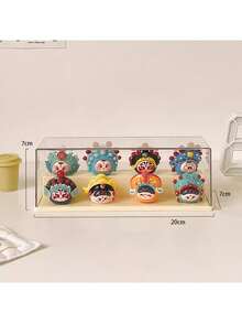 1pc Acrylic Tiered Display Box, Suitable For Monochrome Dust-Proof Storage Rack And Desktop Organizer, Applicable For Doll Collection (Transparent Display Box) - Multicolor - View 11