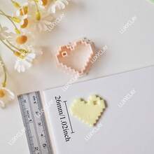 Heart In Bottle Shape Soft Polymer Clay Cutter Valentine's Day Earrings Jewelry Pendant Embossing Molds Craft - Beige - View 7