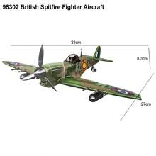 1/35 Skala Plast Modellbyggsats Hawker Hurricane Flygplan Byggstenar Amerikanska P-51 Mustang Flygplan Brittiskt Spitfire Flygplan Leksak - Multifärgad - Visa 13