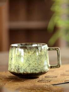 1pc 200ml Creative Ceramic Mug With Unique Reactive Glaze, Suitable For Breakfast, Water, Juice, Couples, Luxury Coffee, Latte Art, Beverage - Multicolor - View 18