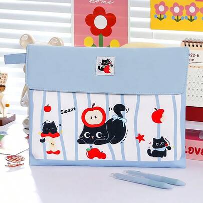 Sac à main de dossier de format A4, cadeau pour enseignant, serviette de réunion d'affaires, grand sac fourre-tout multi-usage, lavable et résistant, organisateur de papeterie et de voyage, cadeau pour femmes et hommes