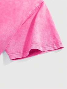 EWH100% Pure Cotton,Make Old,Retro,230g,Men's Y2K Vintage Distressed Black T-Shirt,G59 S Uicideboys Skull Gothic Print,Concert,Cyber Monday,Gothic,Vintage,Streetwear Graphic,Valentine's Day Gifts,New Year's Gifts,Carnival Gifts,St. Patrick's,Easter,Father's Day,Mother's Day GiftsDG004-AB - Hot Pink - View 5